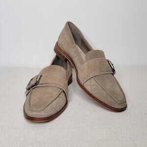 VINCE CAMUTO Cenkanda Croc Embossed Slip-On Loafers Flats NWOT Women's size 6.5